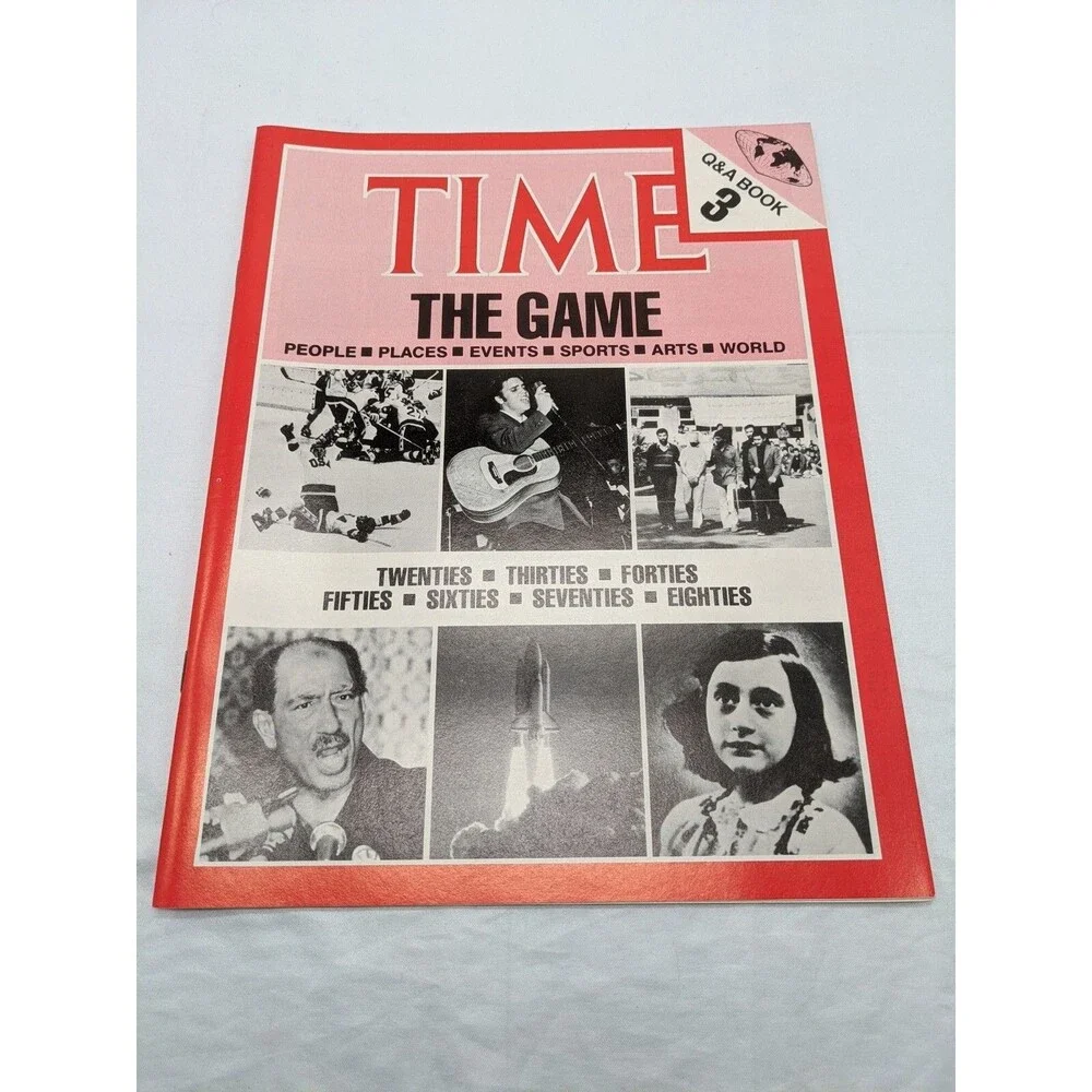 Vintage Hansen Time The Game Bookcase Board Game Complete